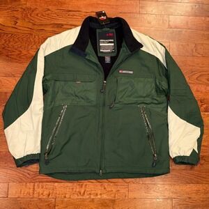 Vintage Y2K Abercrombie & Fitch A/92 Fleece Lined Jacket XL Green Ski Coat XL